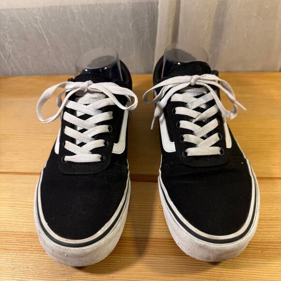 Vans Old Skool Black White Low Top Canvas Sneakers Women’s 8.5 - Picture 1 of 7